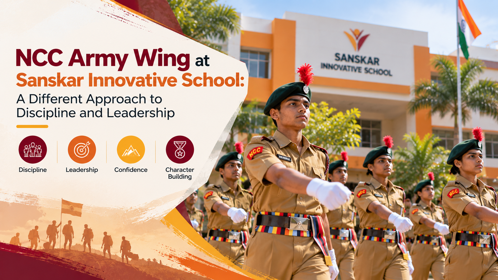 NCC Army Wing at Sanskar Innovative School: A Different Approach to Discipline and Leadership